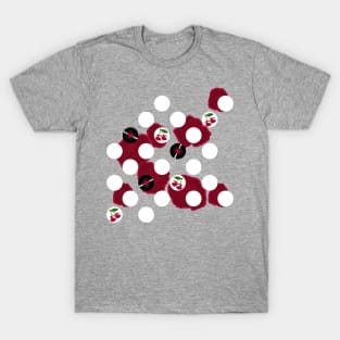 Rockabilly records, cherries and roses T-Shirt